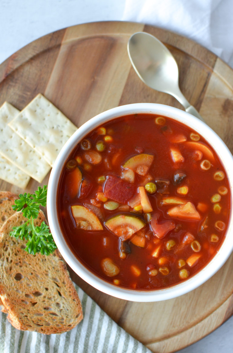 Vegetable Soup with V8 Juice The Dachshund Mom