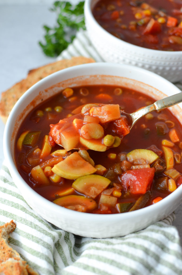 Vegetable Soup with V8 Juice The Dachshund Mom