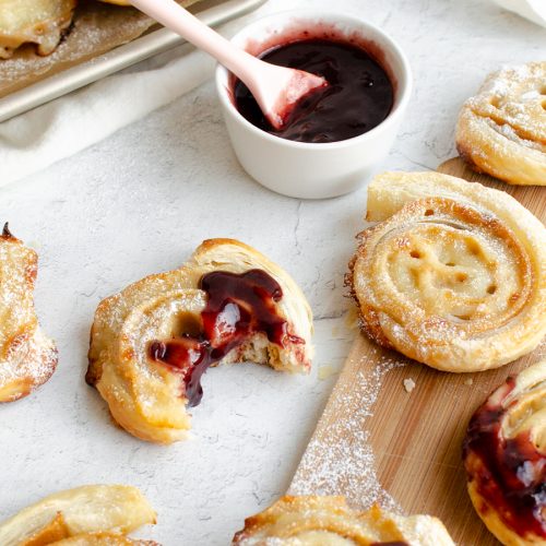 Puff Pastry Rolls with Monte Cristo Filling
