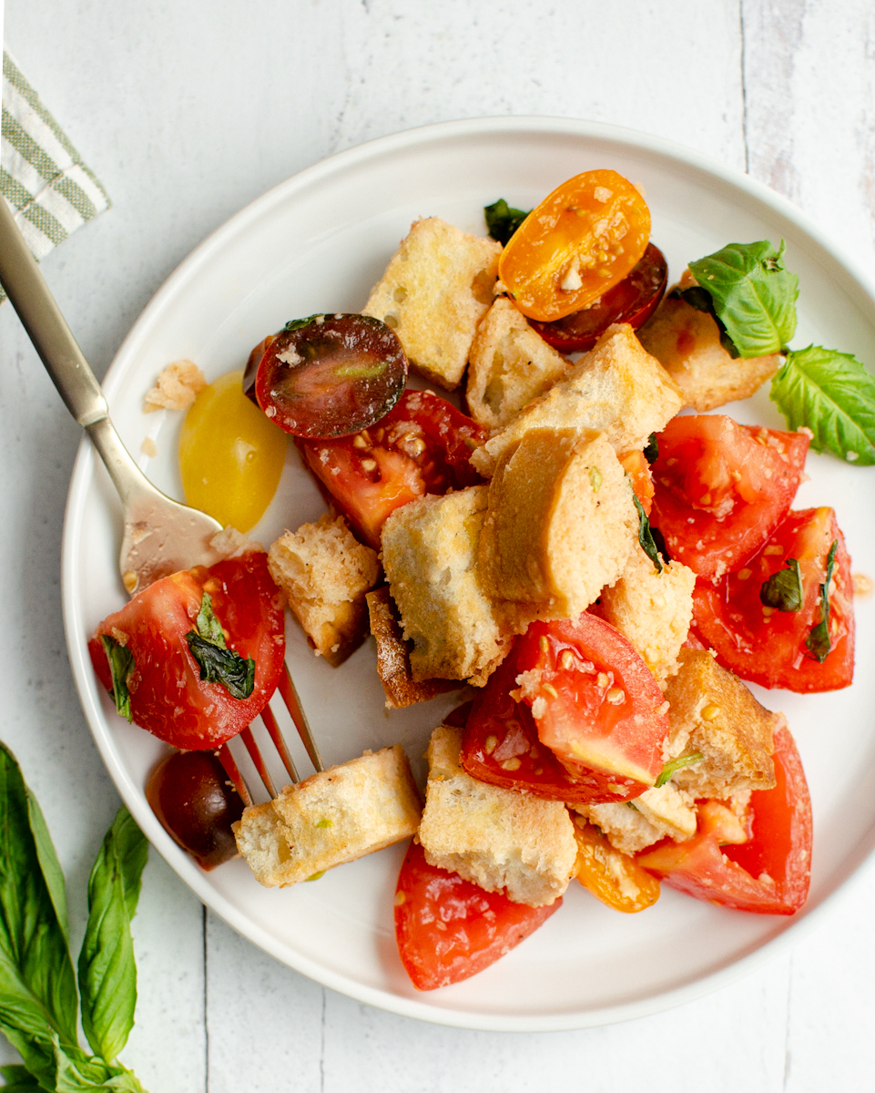 Italian Bread and Tomato Salad (Panzanella) The Dachshund Mom
