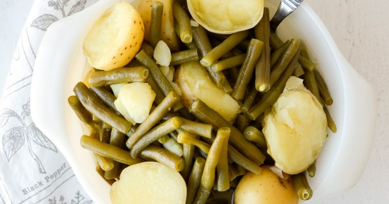 Vegetarian Southern Green Beans and New Potatoes