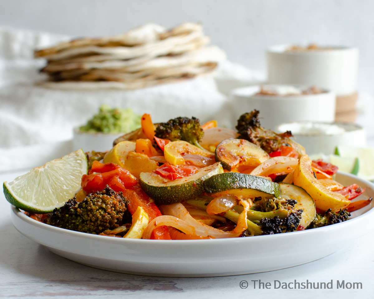 Sheet Pan Fajita Veggies The Dachshund Mom