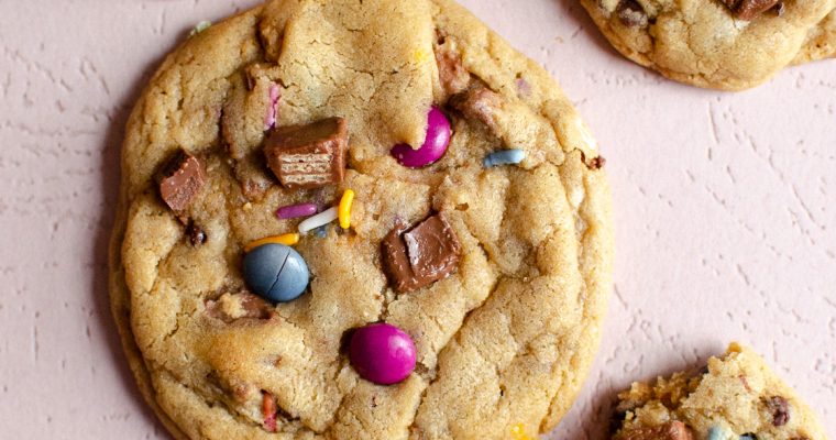 Big Chewy Candy Bar Cookies