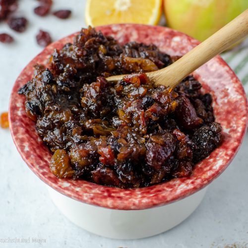 Mincemeat Recipe without Meat in a dish
